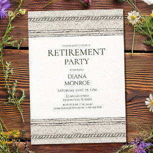 Retirement party invitation with elegant design