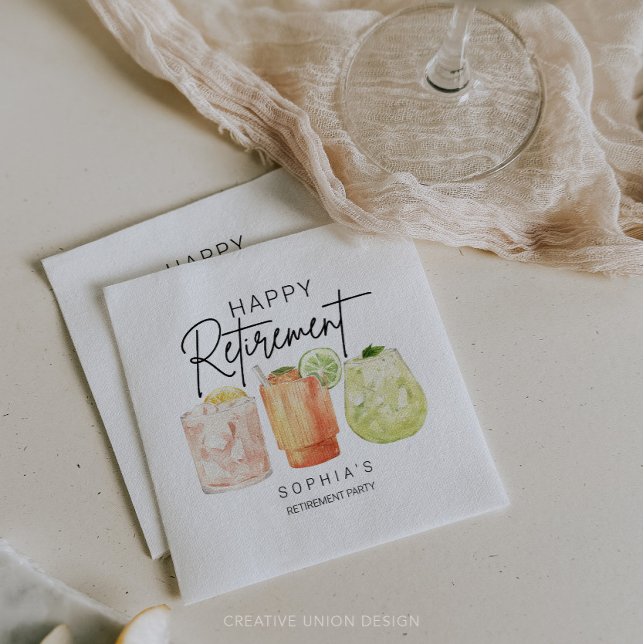 Retirement Party Napkin (Creator Uploaded)
