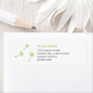 Retirement party Officiallu un-managed dandelions Return Address Label