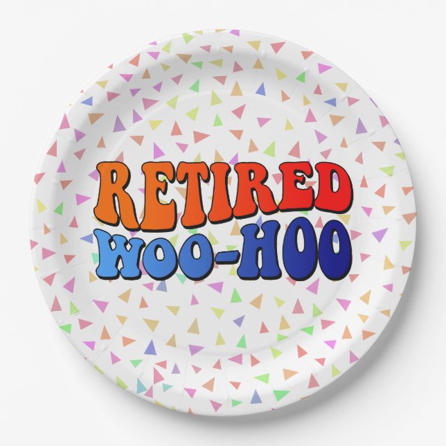 Retirement Party Paper Plate (Front)