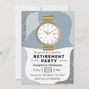 Retirement party pension age retire event invitation