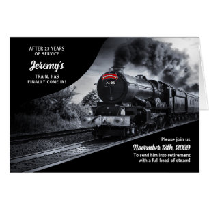 Retirement Party Railroad Train Theme 25 Years