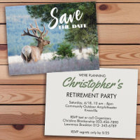 Retirement Party Replaceble Photo Save The Date