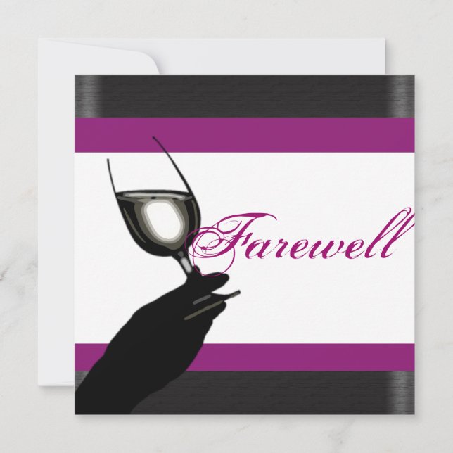 Retirement party retiring farewell CUSTOMIZE Invitation (Front)