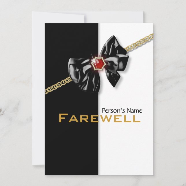 Retirement party retiring farewell CUSTOMIZE Invitation (Front)