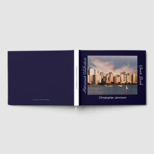 Retirement Party Sign-In Book, NYC Skyline Guest Book