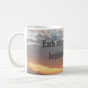 retirement party sunset new beginning coffee mug