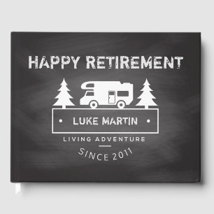 Retirement Party   Teacher Chalkboard RV Travel Guest Book