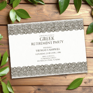 RETIREMENT PARTY with stone elements Invitation