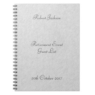Retirement Personalised Minimal Pattern Notebook