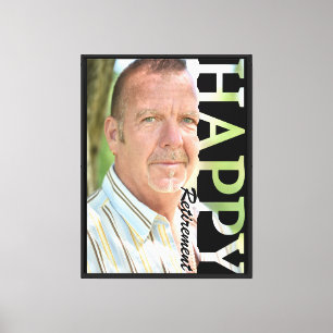 Retirement Photo Canvas Personalised Retirement Print
