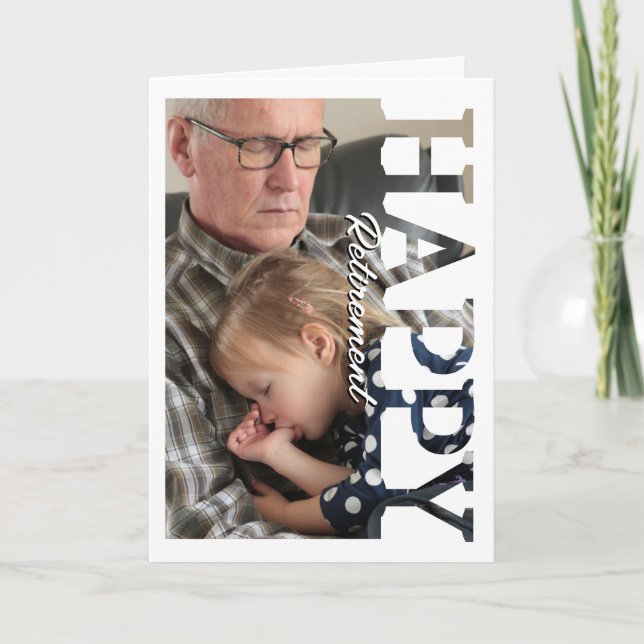 Retirement Photo Card | Personalized Retirement  (Front)