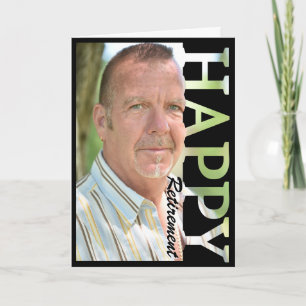 Retirement Photo Card   Personalized Retirement Gr