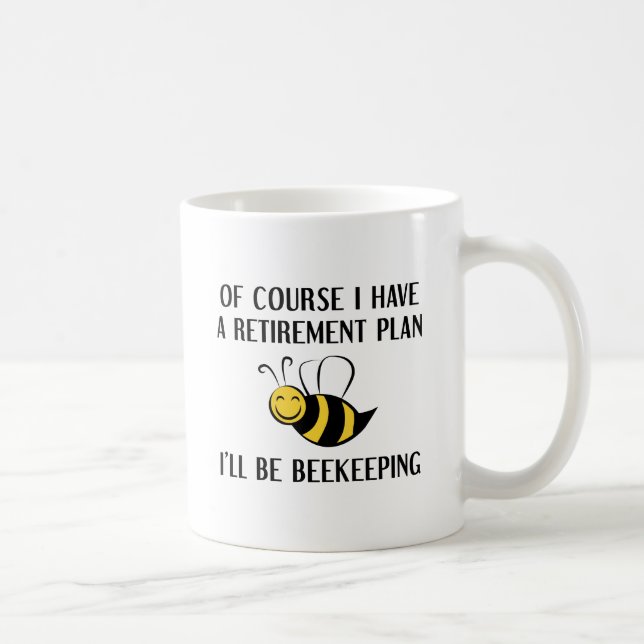 Retirement Plan Beekeeping Coffee Mug (Right)