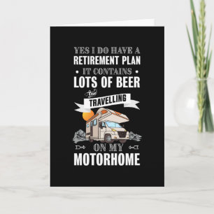 Retirement Plan Beer Motorhome Gift Card