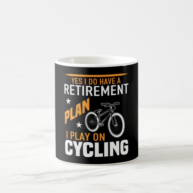 Retirement Plan Cycling Bicycle Bike Coffee Mug (Center)