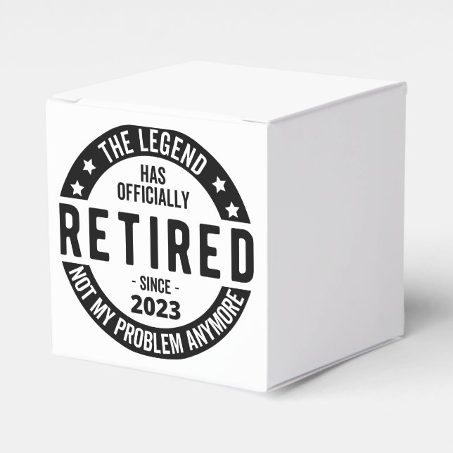 retirement plan favour box (Front Side)