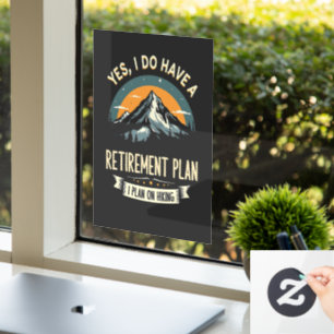 Retirement Plan Hiking Funny Dad Outdoors Hiking