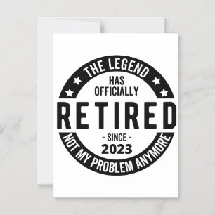retirement plan magnetic invitation