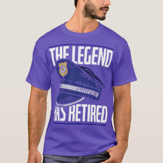 Retirement Plan Retired Legend Funny Police Office T-Shirt