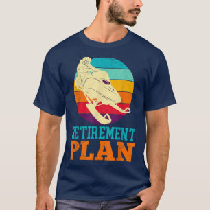 Retirement Plan Snow Ski Winter Snowmobile For Men T-Shirt