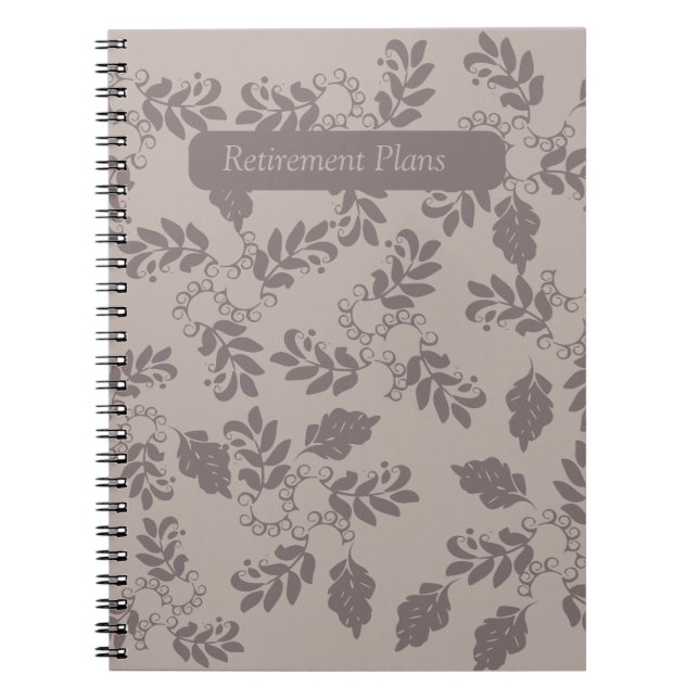 Retirement Plans Notebook (Front)