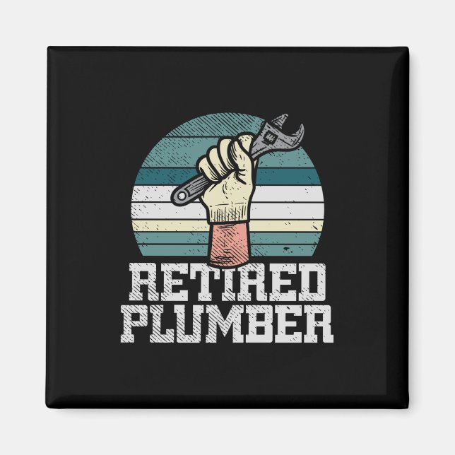 Retirement Plumber Pension Magnet (Front)