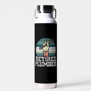 Retirement Plumber Pension Water Bottle