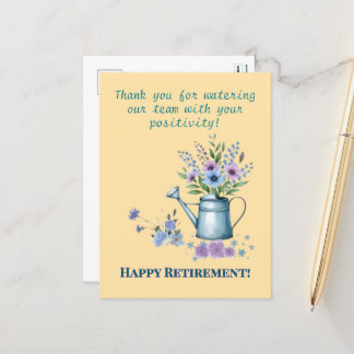Retirement Post Card, Colleague, Friend Holiday Postcard