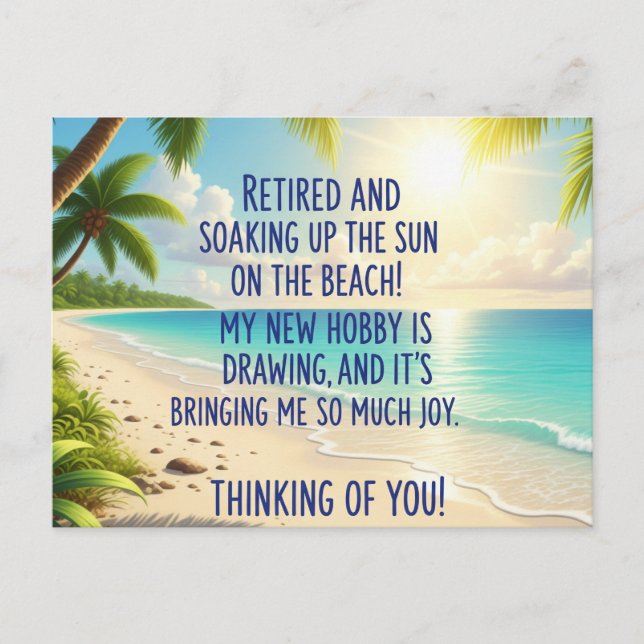 Retirement  postcard (Front)