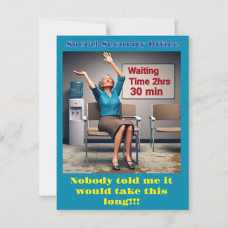 " RETIREMENT PROCESS AT SS OFFICE " POSTCARD