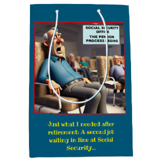 " RETIREMENT PROCESS " MEDIUM GIFT BAG