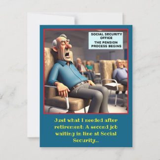 " RETIREMENT PROCESS " POSTCARD