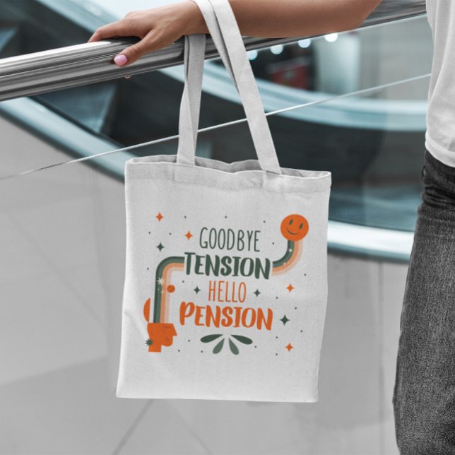 Retirement Quote Retro Tote Bag   (Creator Uploaded)