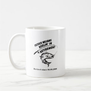 retirement reeling in retirement fishing rod coffee mug