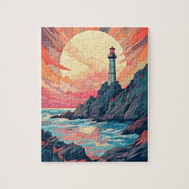 Retirement, Relaxing at the Beach Jigsaw Puzzle (Vertical)