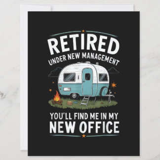 Retirement Retired Funny Camper Camp Camping