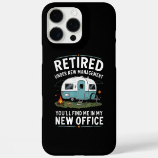 Retirement Retired Funny Camper Camp Camping iPhone 16 Pro Max Case