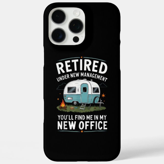 Retirement Retired Funny Camper Camp Camping Case-Mate iPhone Case (Back)