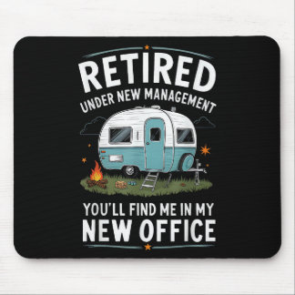 Retirement Retired Funny Camper Camp Camping Mouse Pad