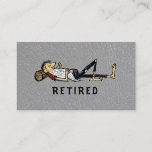 Retirement - Rip Van Winkle image business Calling Card