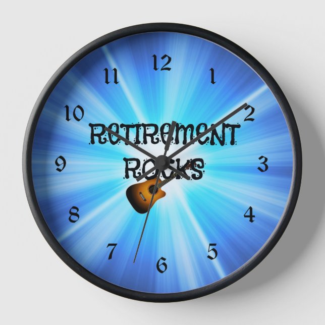 Retirement Rocks Clock (Front)