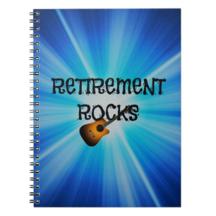 Retirement Rocks--custom guitar design Notebook