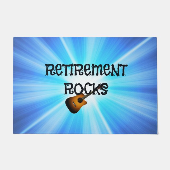 Retirement Rocks, Doormat (Front)