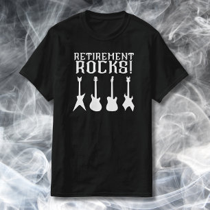Retirement Rocks Guitar Lovers Retiree T-Shirt