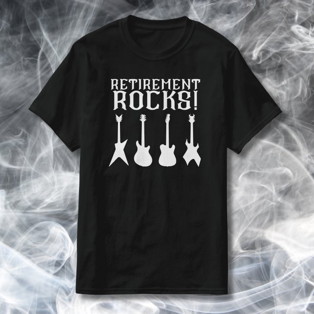 Retirement Rocks Guitar Lovers Retiree T-Shirt (Creator Uploaded)