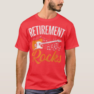 Retirement Rocks Musician Band Player Guitarist Gu T-Shirt