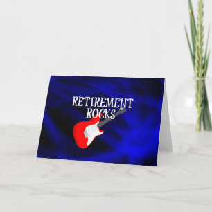 Retirement Rocks, Rocking Guitar Card