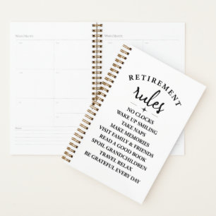 Retirement Rules – Embrace the Joy of a New Chapte Planner