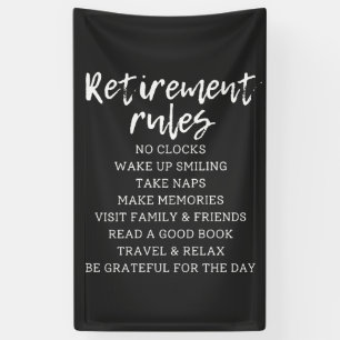 Retirement Rules Sign